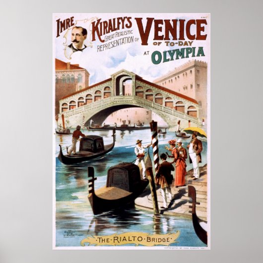 Venetië van de dag in Olympia Poster (Voorkant)