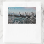 Venetië, Venetië. Gondels. Italië Rechthoekige Sticker (Tas)