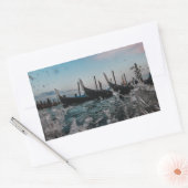 Venetië, Venetië. Gondels. Italië Rechthoekige Sticker (Envelop)