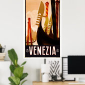 Venetië Venezia Italië - Posters voor het reizen m (Thuiskantoor)
