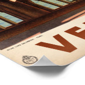 Venetië Venezia Vintage Reizen Poster teruggezet (Hoek)