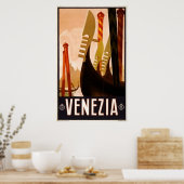 Venetië, Venezia Vintage Travel Poster (Keuken)