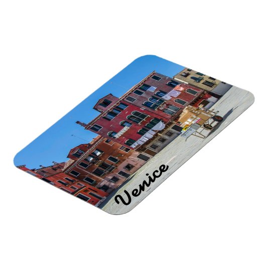 Venetië-vierkant Flexible Photo Magnet Magneet (Linkerzijde)