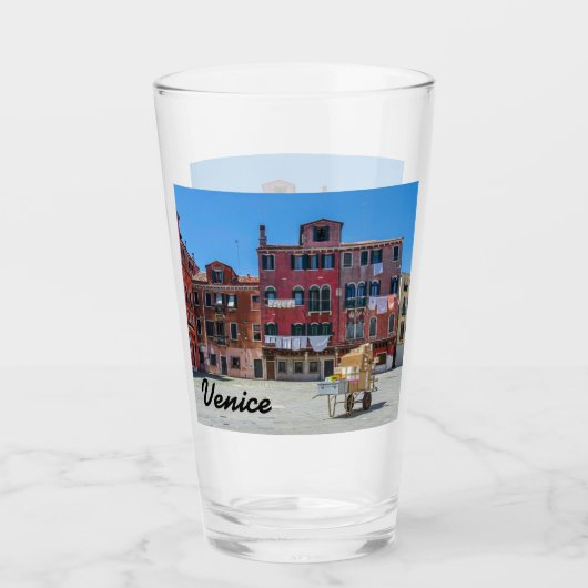 Venetië vierkant glas (Voorkant)