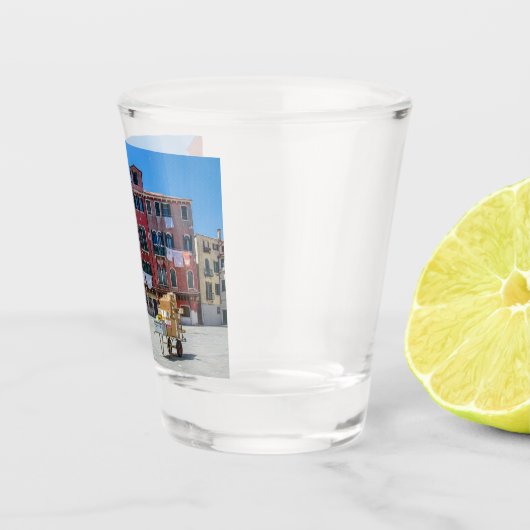 Venetië vierkant shot glas (Rechts)