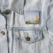 Venetië Vierkante Button 5,1 Cm (In situ)