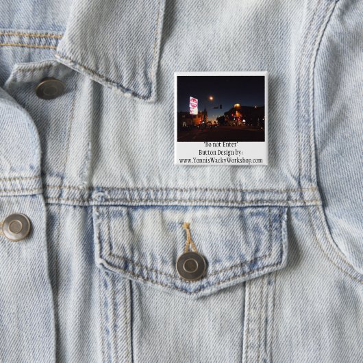 Venetië Vierkante Button 5,1 Cm (In situ)