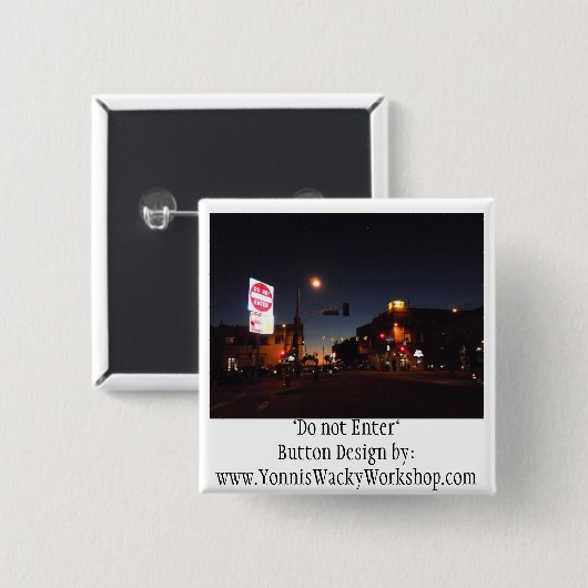 Venetië Vierkante Button 5,1 Cm (Voorkant /achterkant)