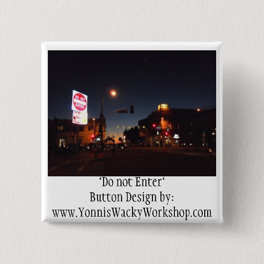 Venetië Vierkante Button 5,1 Cm (Voorkant)