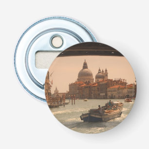 Venetië — Vintage van het Grote Kanaal van Italië Button Flesopener