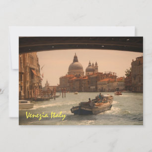 Venetië — Vintage van het Grote Kanaal van Italië Kaart