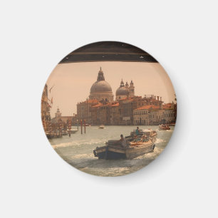 Venetië — Vintage van het Grote Kanaal van Italië Magneet