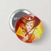 Venetië Violinistische Button (Voorkant /achterkant)