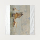 Venetië, vissersboot in de lagune (1889) wandkleed (Voorkant (horizontaal))