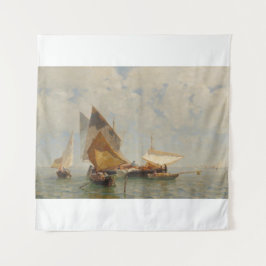 Venetië, vissersboot in de lagune (1889) wandkleed