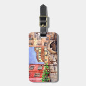 Venetië - Waterverf pen en was Bagagelabel (Voorkant verticaal)