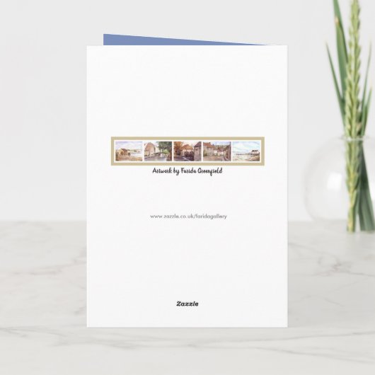 Venetië - Waterverf pen en was Kaart (Achterkant)