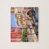 Venetië - Waterverf pen en was Legpuzzel (Verticaal)