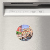 Venetië - Waterverf pen en was Magneet (Insitu (Vaatwasser))