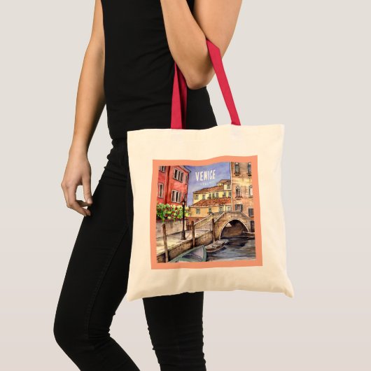 Venetië - Waterverf pen en was Tote Bag (Voorkant (product))