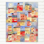 Venetië-Waterverf Poster<br><div class="desc">Een schilderij van de waterverf van Venetië,  Italië. Architectuur,  gebouwen,  kanalen en waterwegen,  gondels en bruggen. Originele kunst van Nic Squirrell.</div>