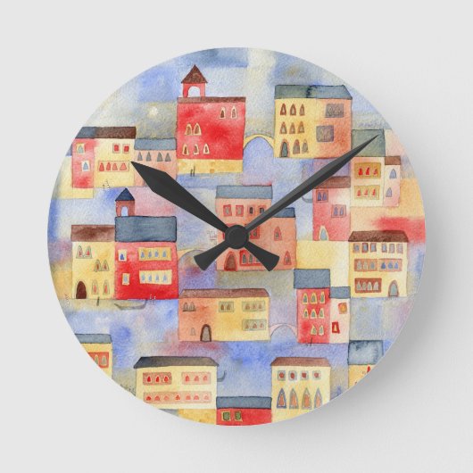 Venetië-Waterverf Ronde Klok (Voorkant)