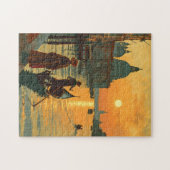 Venetië Zonsondergang Legpuzzel (Horizontaal)