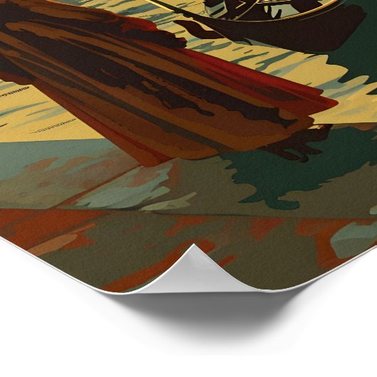 Venetië Zonsondergang Poster (Hoek)