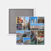 Venetiekcollage Magneet (Voorkant / Achterkant)