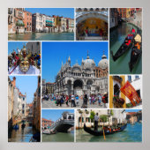 Venetiekcollage Poster (Voorkant)