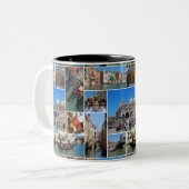 Venetiekcollage Tweekleurige Koffiemok (Voorkant links)