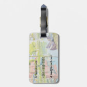 Venetiekkleuren Bagagelabel (Achterkant verticaal)