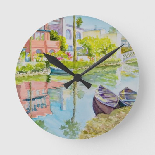 Venetiekkleuren Ronde Klok (Voorkant)