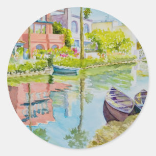 Venetiekkleuren Ronde Sticker
