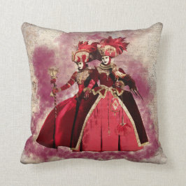 Venetisch carnavalmasker en kostuum. kussen