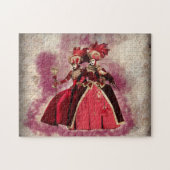 Venetisch carnavalmasker en kostuum. legpuzzel (Horizontaal)