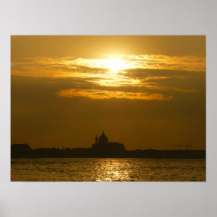 venetisch zonsondergang poster