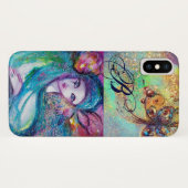 VENETISCHE MASKERADE/MASK IN BLAUWE MONOGRAM Case-Mate iPhone CASE (Achterkant (horizontaal))