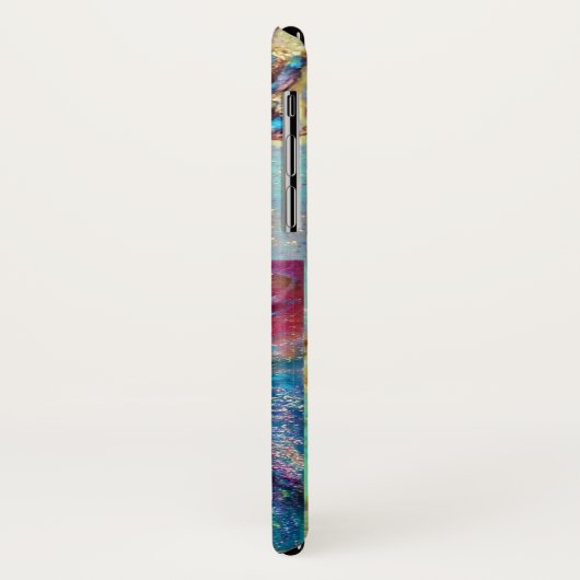 VENETISCHE MASKERADE/MASK IN BLAUWE MONOGRAM Case-Mate iPhone CASE (Achterkant/links)