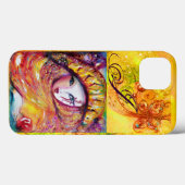 VENETISCHE MASKERADE - MASK IN GEEL MONOGRAM Case-Mate iPhone CASE (Achterkant (horizontaal))