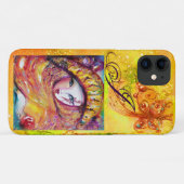 VENETISCHE MASKERADE - MASK IN GEEL MONOGRAM Case-Mate iPhone CASE (Achterkant (horizontaal))