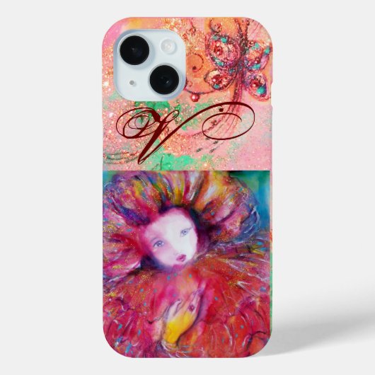 VENETISCHE MASKERADE - MASK IN RODE MONOGRAM Case-Mate iPhone CASE (Achterkant)