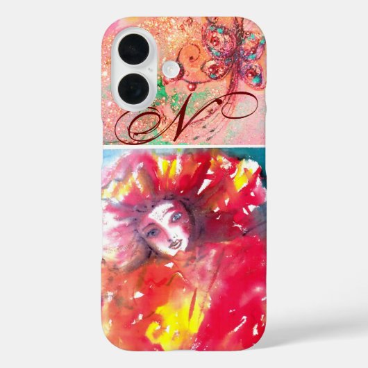 VENETISCHE MASKERADE - MASK IN RODE MONOGRAM Case-Mate iPhone CASE (Achterkant)