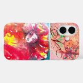 VENETISCHE MASKERADE - MASK IN RODE MONOGRAM Case-Mate iPhone CASE (Achterkant (horizontaal))