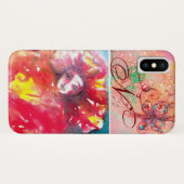 VENETISCHE MASKERADE - MASK IN RODE MONOGRAM Case-Mate iPhone CASE (Achterkant (horizontaal))