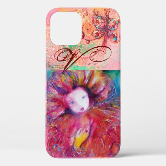 VENETISCHE MASKERADE - MASK IN RODE MONOGRAM Case-Mate iPhone CASE (Achterkant)