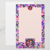 VENETISCHE MASKERADEMASKS, CONFETTI PINKMONOGRAM BRIEFPAPIER (Voorkant / Achterkant)