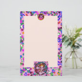 VENETISCHE MASKERADEMASKS, CONFETTI PINKMONOGRAM BRIEFPAPIER (Staand voorkant)