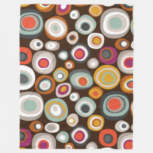 veneto boho spot chocolade fleece deken