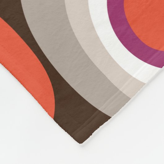 veneto boho spot chocolade fleece deken (Hoek)